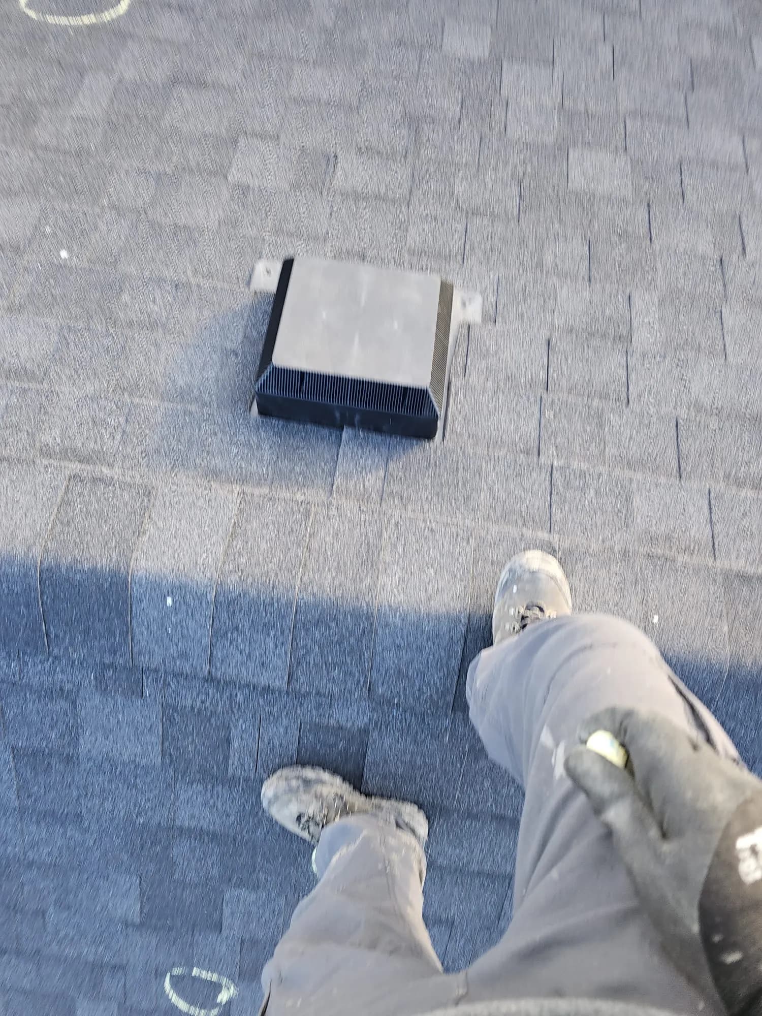 Storm-damaged roof restoration
