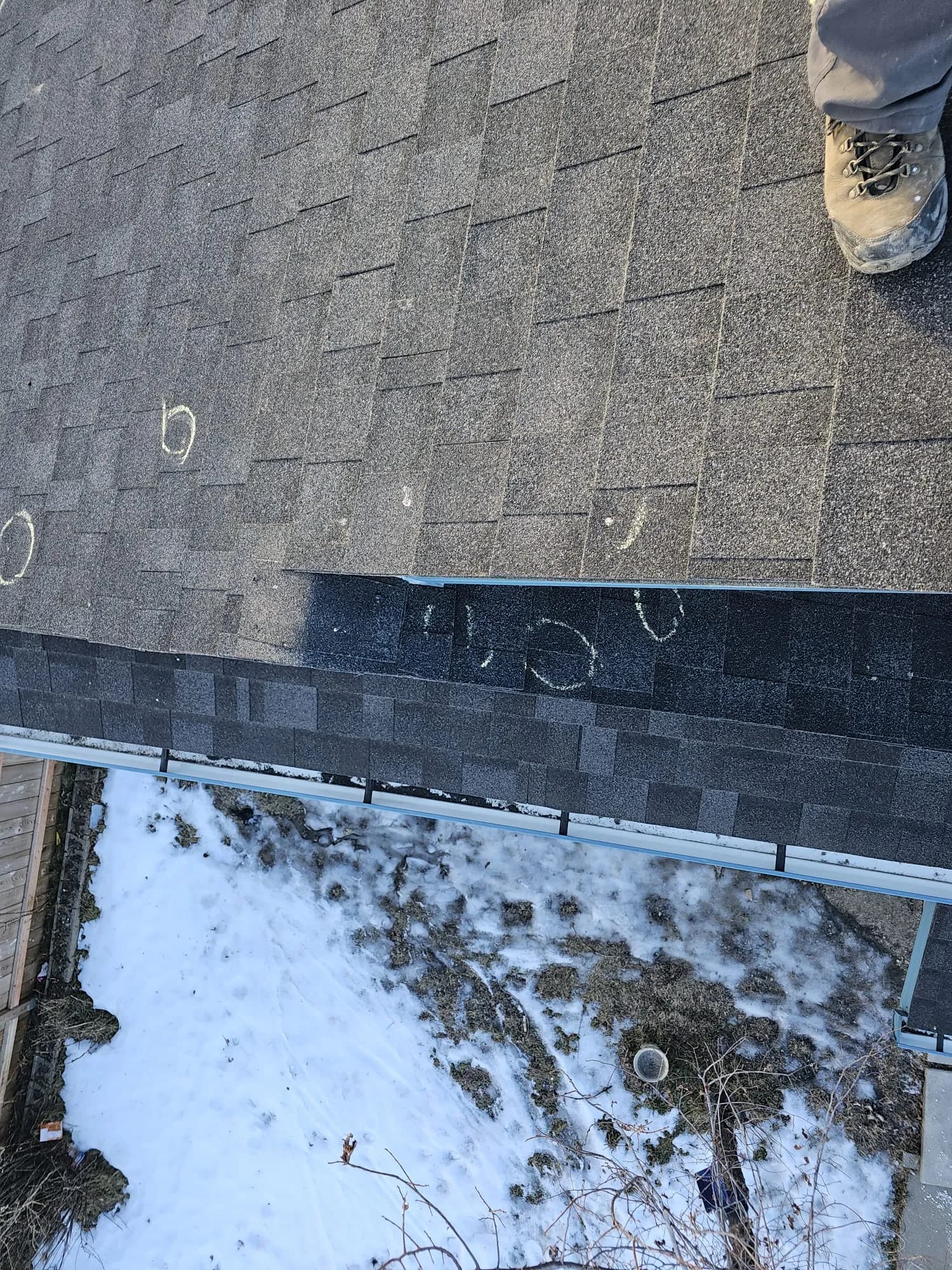 Reroof in progress