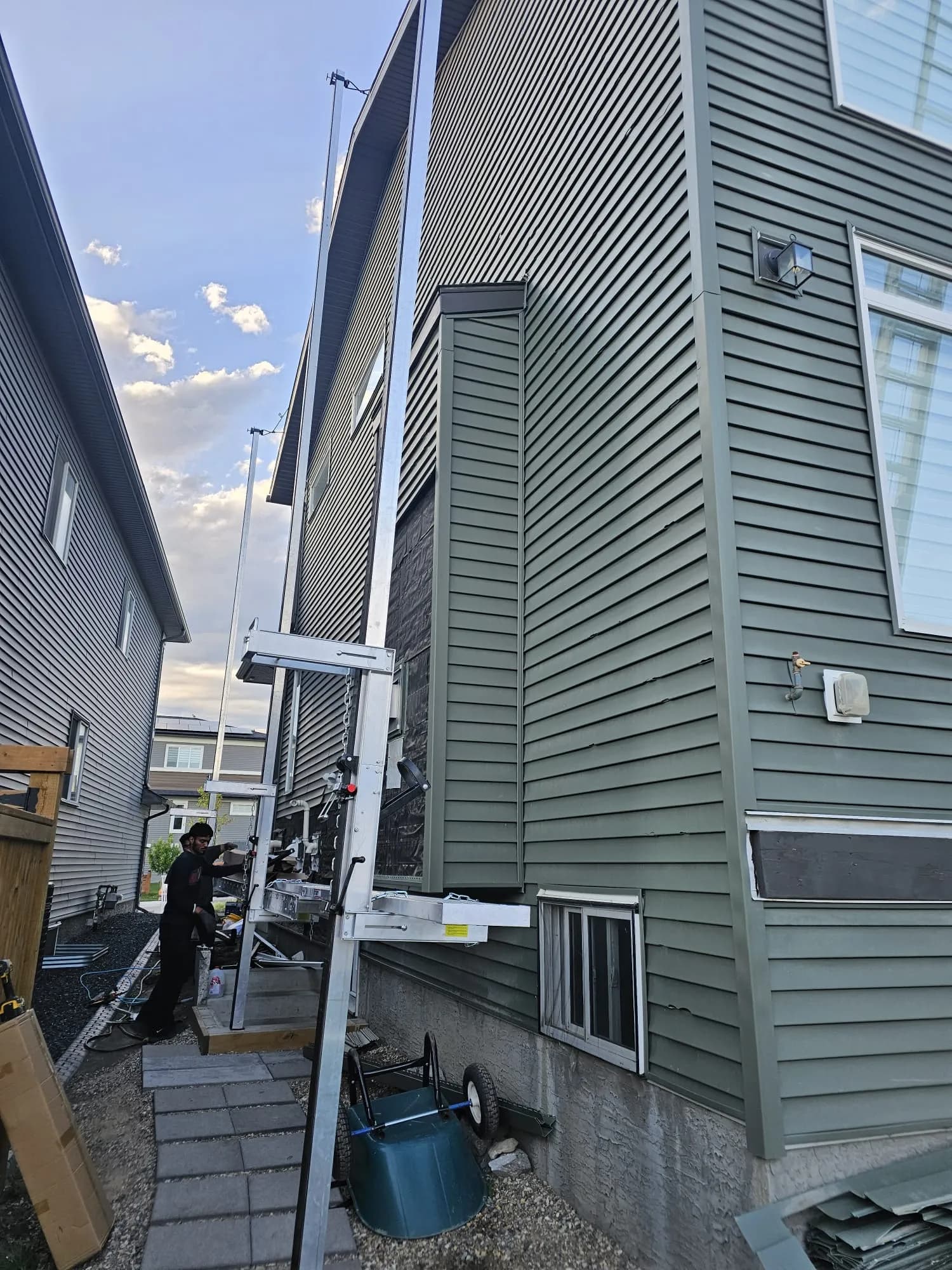 Modern fiber cement home